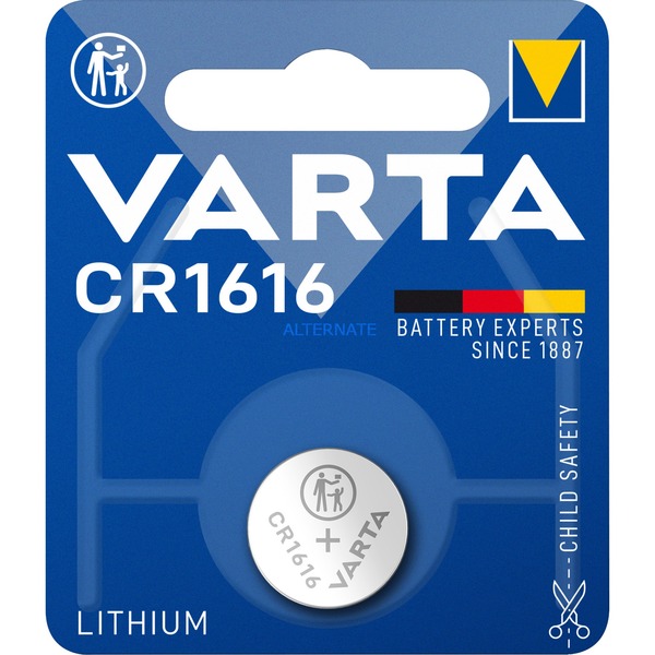 Varta CR-1616 Lithium Knopfzelle Varta-CR-1616-Lithium-Knopfzelle