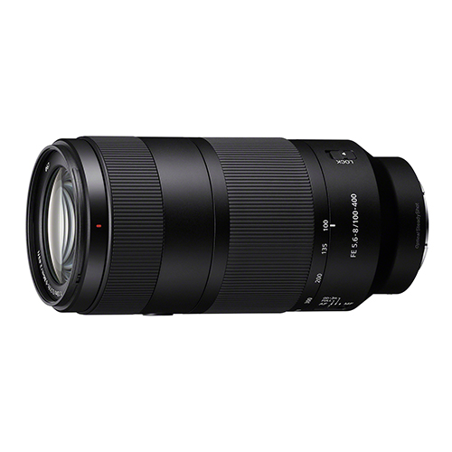 Sony FE 100-400mm f/5.6-8 OSS Tele-Zoomobjektiv Seitenansicht