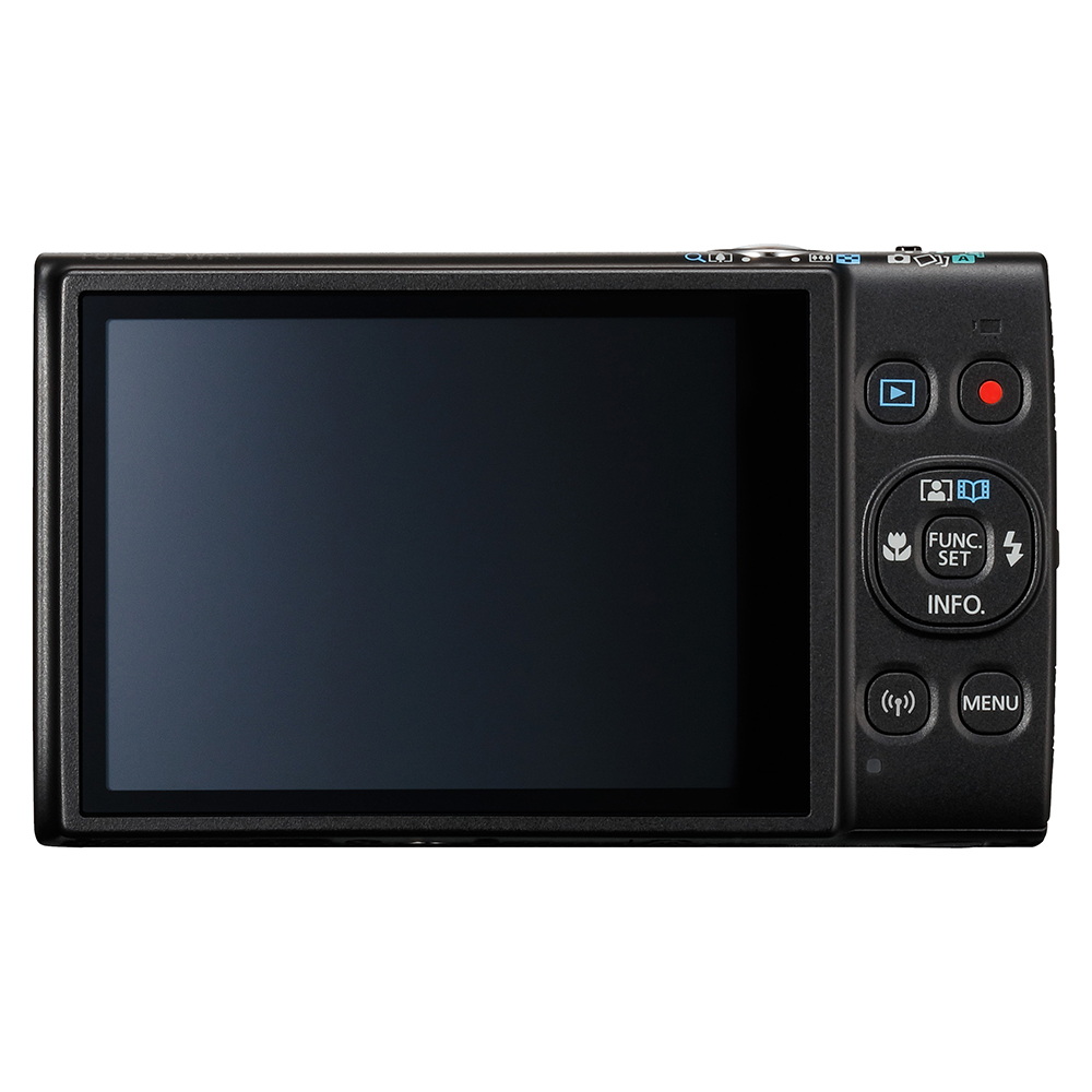 Canon-ixus-schwarz Ansicht Display