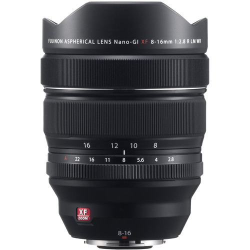 Fujifilm XF 8-16mm f/2.8 R LM WR Objektiv Fujifilm-XF-8-16mm-f2-8-R-LM-WR-Objektiv-Frontansicht