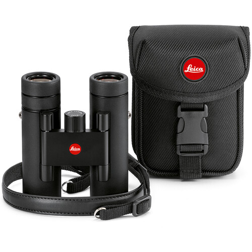 Leica Noctivid 8x25 mit kompakter schwarzer Premium Tragetasche