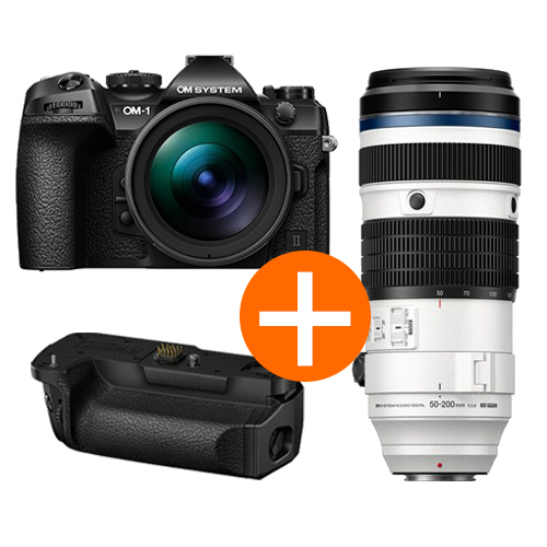 OM-System OM-1 II mit 12-40mm II Softbundle + ED 50-200mm f/2.8 + HLD-10 Batteriegriff