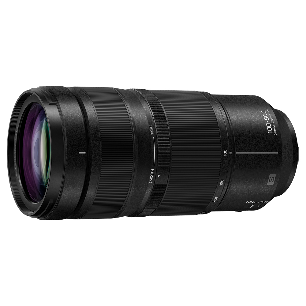 Panasonic 100-500mm liegend gedreht