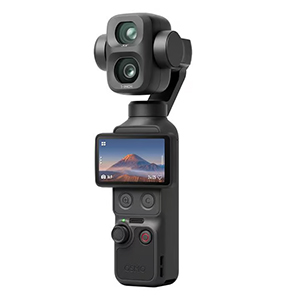 DJI Osmo Pocket 4P Gimbal-Kamera mit quergedrehtem Touchscreen