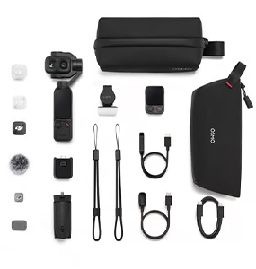 Vollständiger Lieferumfang der DJI Osmo Pocket 4P Vlog Combo mit Zubehör