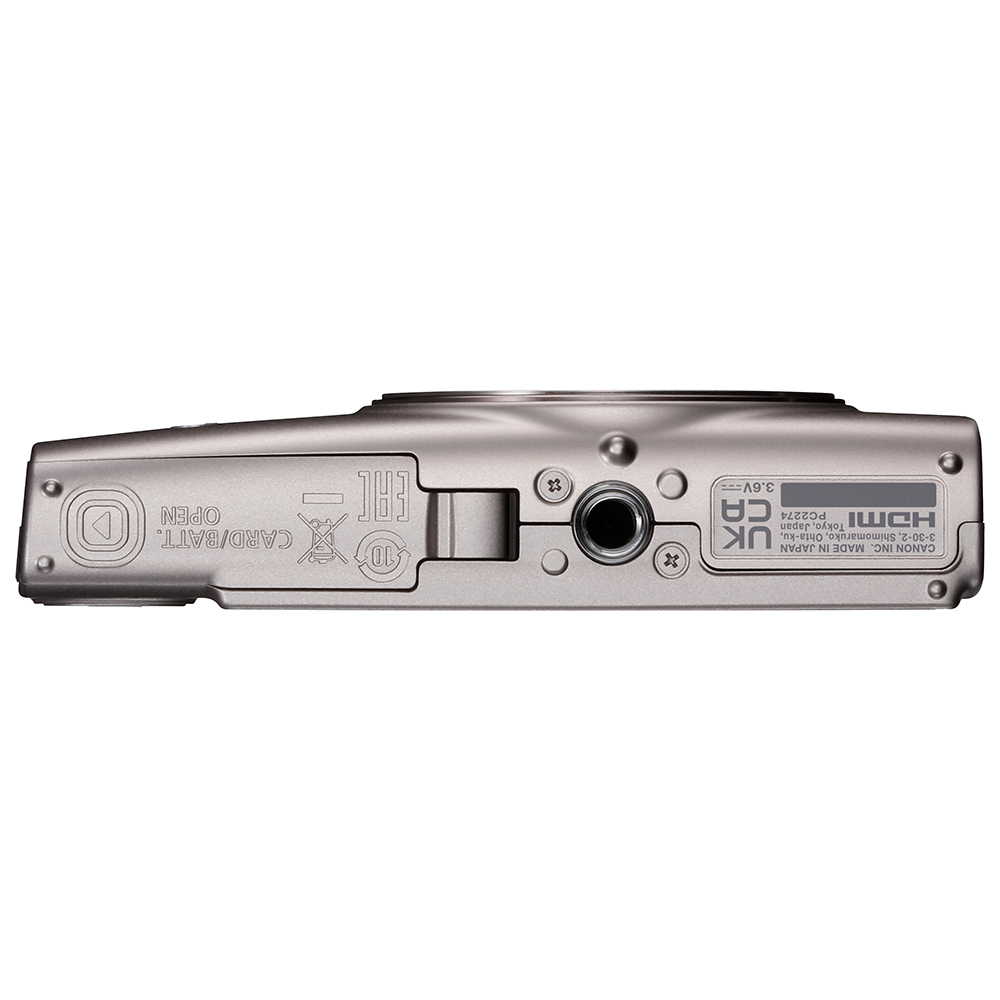 Canon-ixus-silber liegend unten