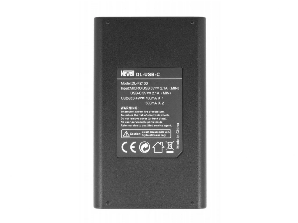 Newell Set USB-C Doppel-Ladegerät inkl. 2x NP-FZ100 Akku