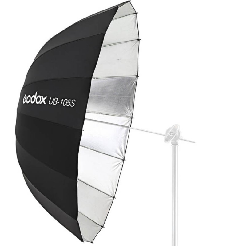 Godox-UB-105S-silberner-Parabolschirm-3