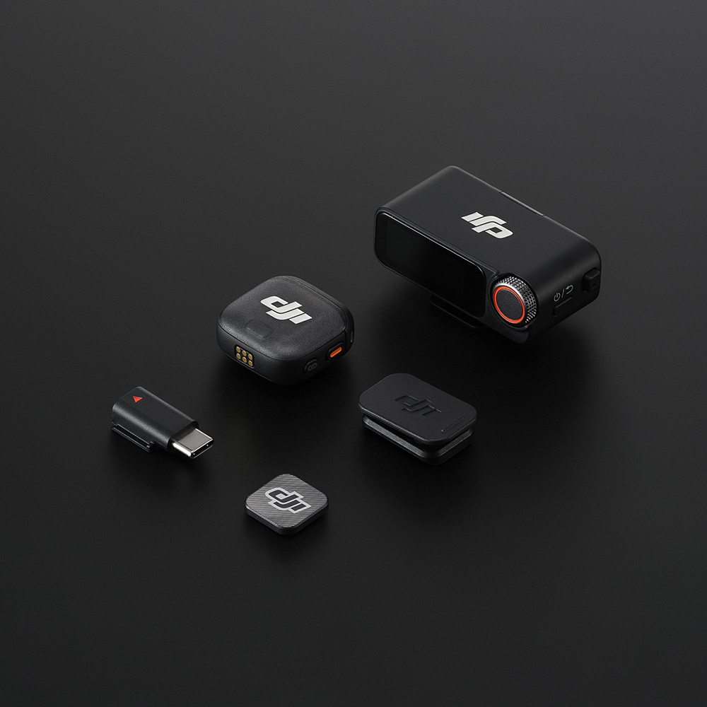 DJI Mic 3 1 sender 1 empfnger schwarzer Hintergund