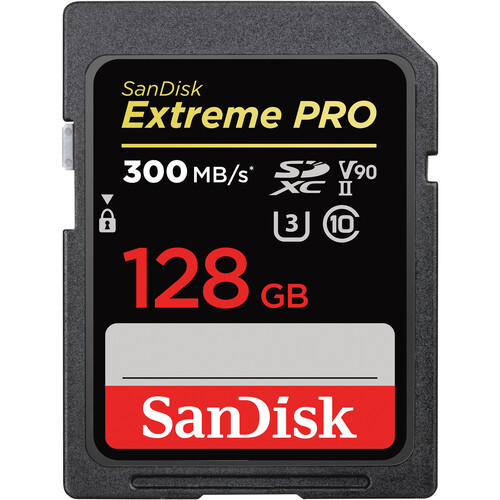 SanDisk SDXC 128GB Extreme PRO 300MB V90 Speicherkarte SanDisk-SDXC-128GB-Extreme-PRO-300MB-V90-Speicherkarte