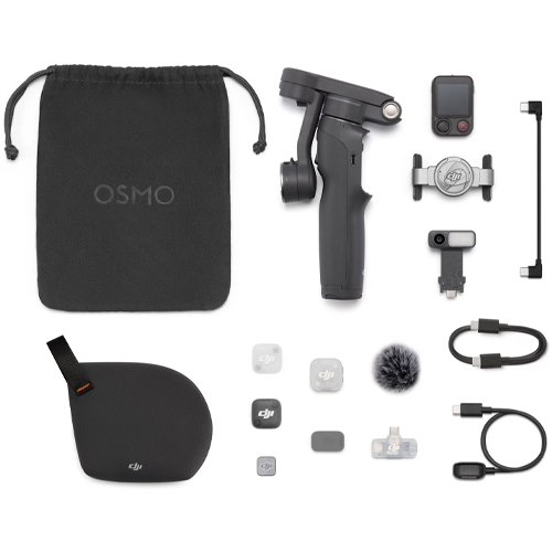 Lieferumfang DJI Osmo Mobile 8P Creator Combo mit Mic und Licht
