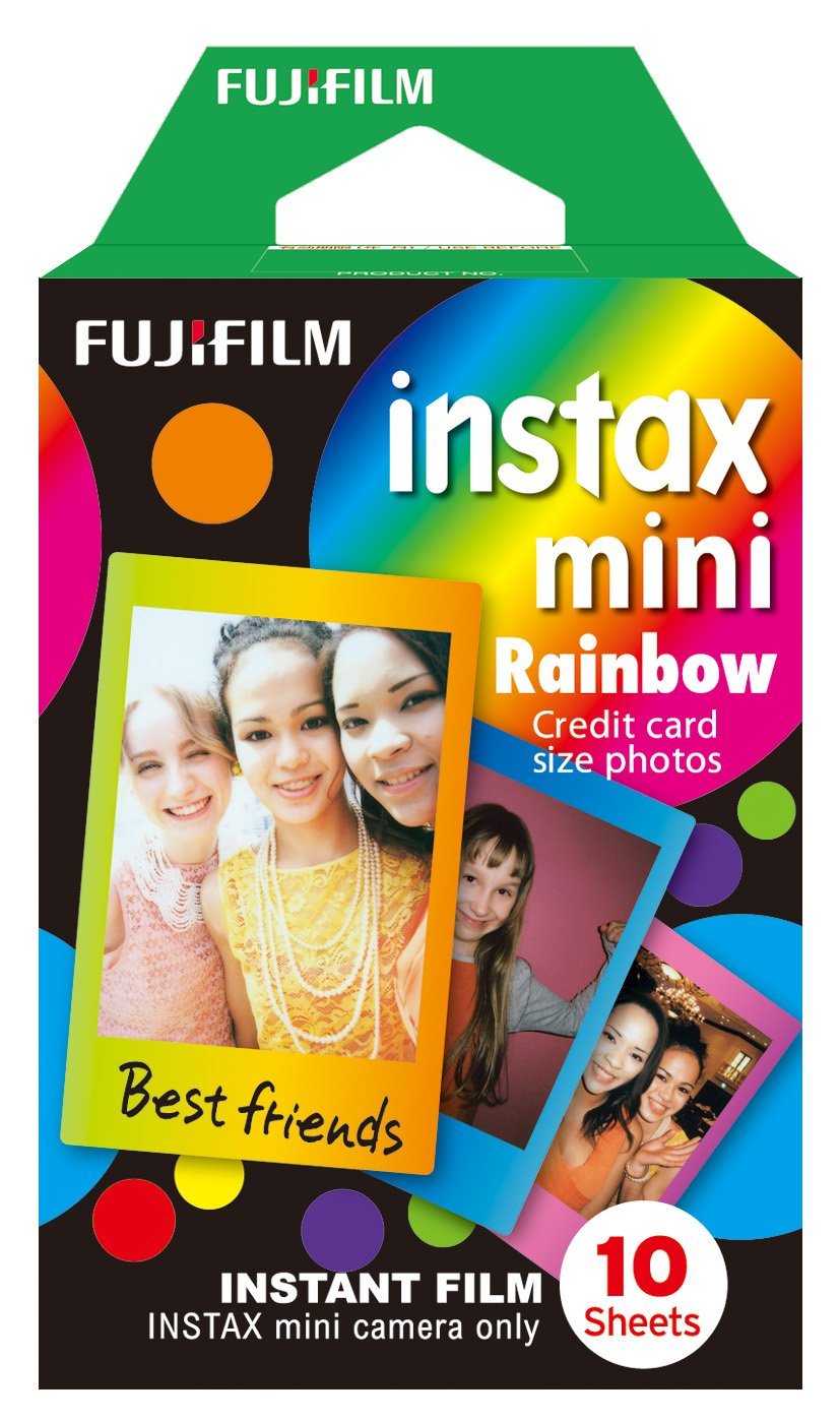Fujifilm Instax Mini Sofortbildfilm 10 Aufnahmen Rainbow fujifilm-instax-mini-film-10-aufnahmen-rainbow-frontansicht