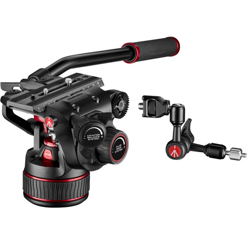 Manfrotto-608-Nitrotech-Videokopf-mit-Alu-Doppelrohrstativ-9