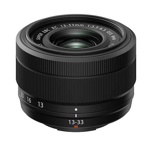 Fujifilm XC 13-33mm f/3.5-6.3 OIS Objektiv Fujifilm XC 13-33m f3.5-6.3 OIS Objektiv - Obere angewinkelte Ansicht