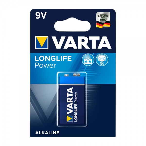 Varta 6LR61 9V Longlife Power Alkaline Batterie Varta-6LR61-9V-Longlife-Power-Alkaline-Batterie