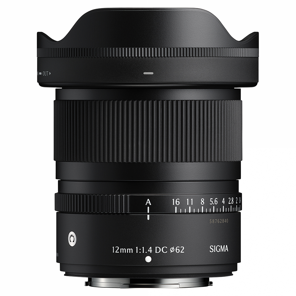 E-M-sigma-12mm-f1.4 Ansicht vorne