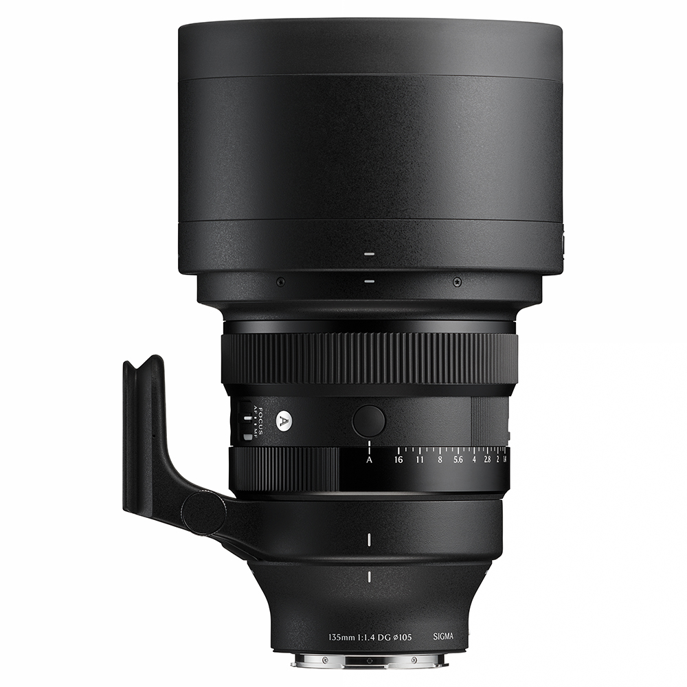 Sigma 135 f1.4 mit Halterung und Sonnenblende