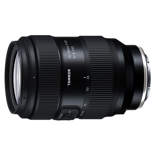 Frontansicht des Tamron 35-100mm f/2.8 Di III VXD für Sony E-Mount Kameras.