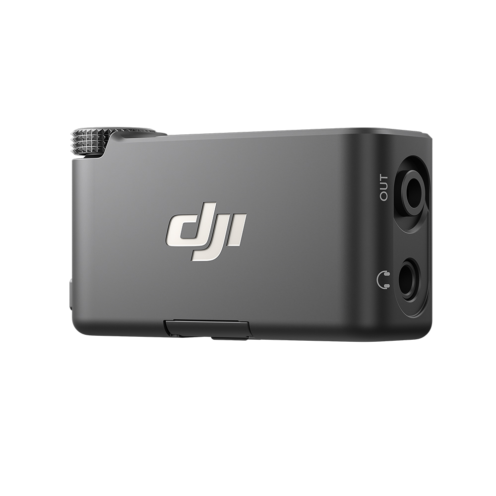 DJI Mic 3 Empfänger Ansicht vorne seitlich