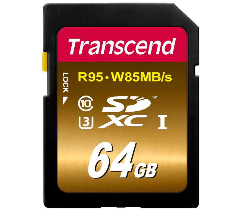 Transcend SDXC 64GB Ultimate UHS-I Speicherkarte transcend-sdxc-64-gb-ultimate-uhs-i-speicherkarte-frontansicht