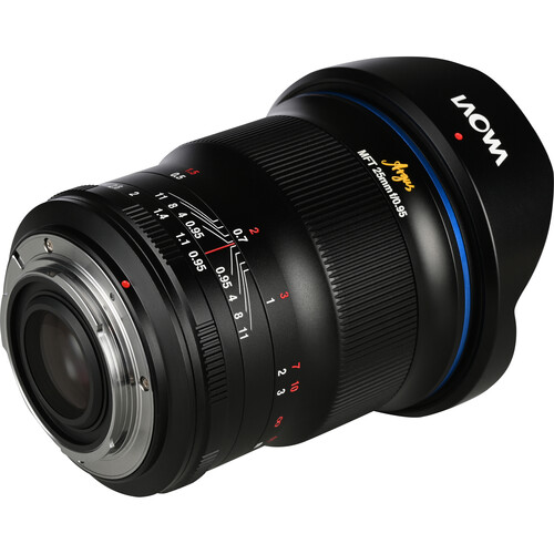 Laowa Argus 25mm f0,95 APO für Micro Four Thirds Objektiv Liegend Fokus auf Anschluss