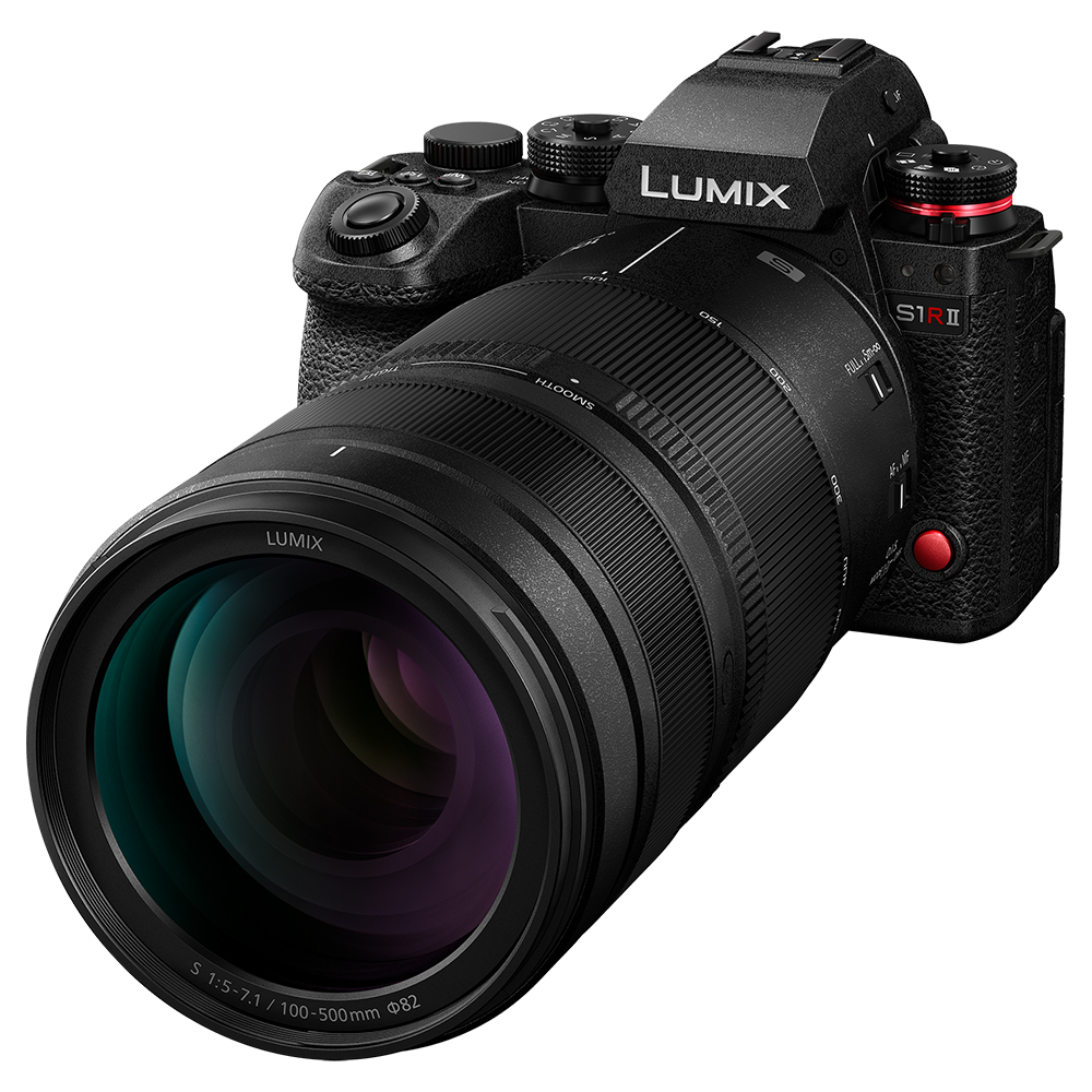Panasonic 100-500mm mit Kamera