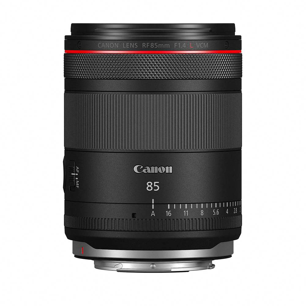 Canon-rf-85-f1.4-vcm Ansicht vorne frontal
