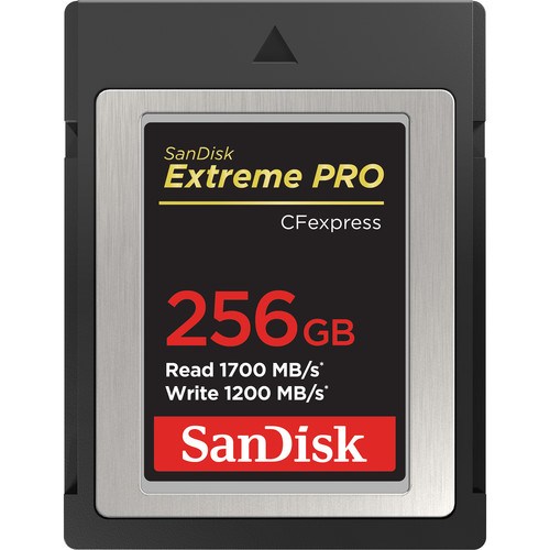 SanDisk Extreme Pro CFexpress 256GB Speicherkarte sand-cfexpress-256gb-1200mb-write-extreme-pro-Frontansicht