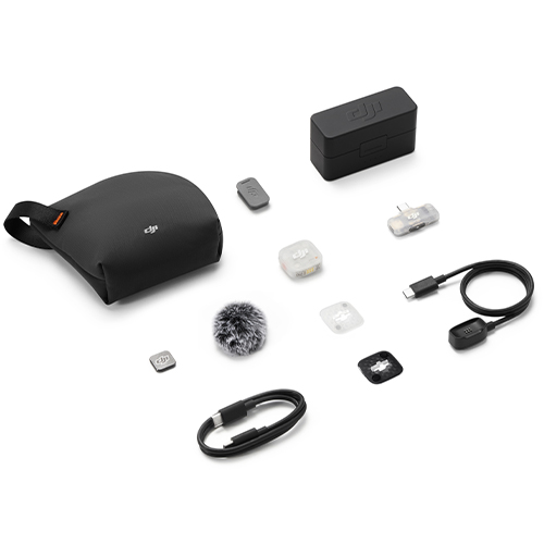 DJI Mic Mini 2S (1 Sender + 1 Handy-Empfänger + Ladeschale)