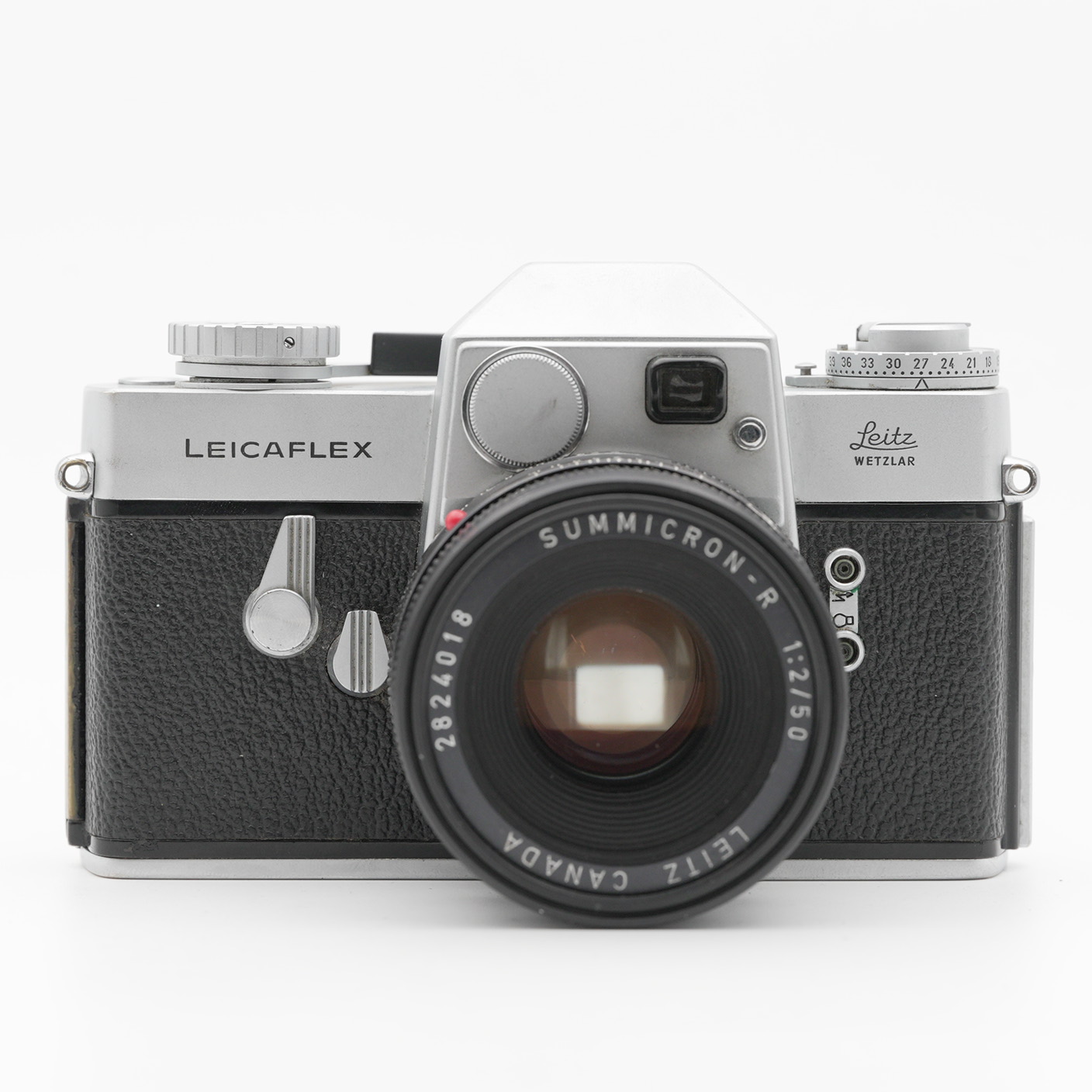Leicaflex Gehäuse silber + Summicron F/2 50mm Objektiv | GEBRAUCHT