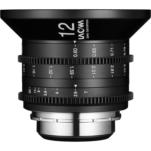 Laowa 12mm T2.9 Zero-D Cine-Objektiv für Sony E-Mount Frontale Ansicht