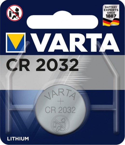 Varta CR-2032 Lithium Knopfzelle Varta-CR-2032-Lithium-Knopfzelle