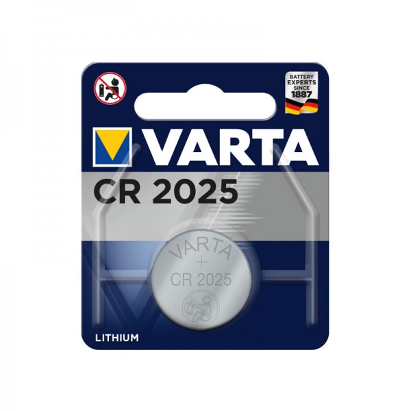 Varta CR-2025 Lithium Knopfzelle Varta-CR-2025-Lithium-Knopfzelle
