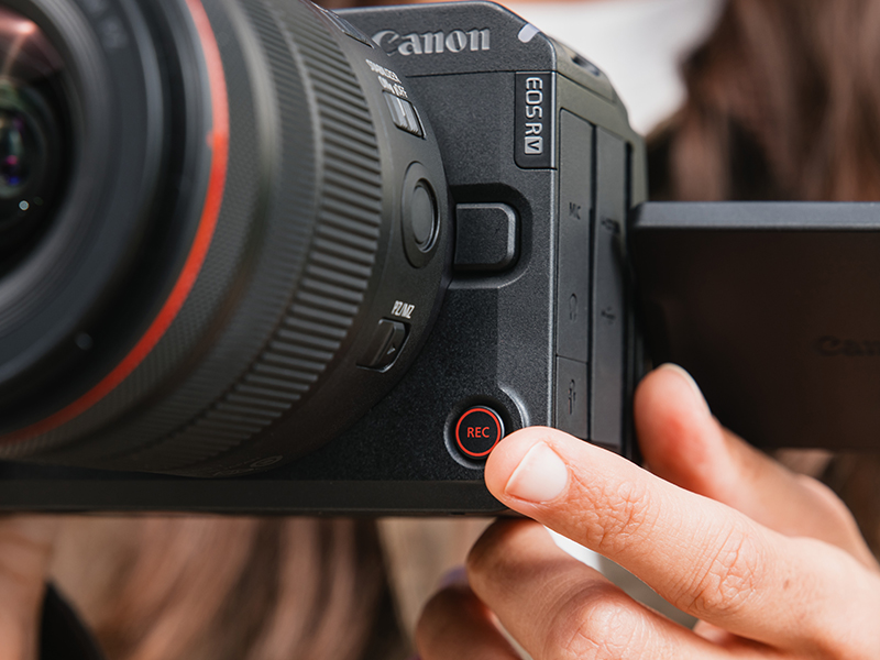Detailreiche Nahaufnahme gefilmt mit Canon EOS R6 V