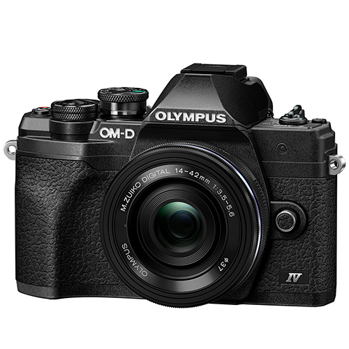 Olympus OM-D E-M10 Mark IV Kit mit 14-42mm EZ Objektiv schwarz