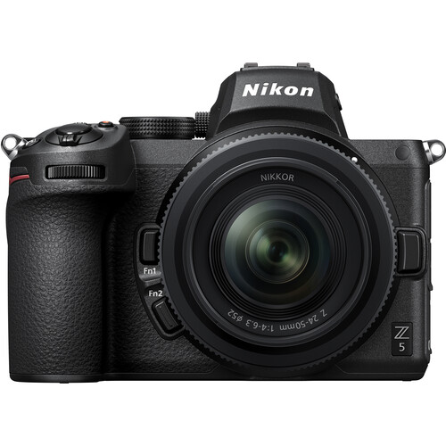 Nikon Z5 Kit mit Z 24-50mm f/4-6,3 Objektiv nikon-z5-kit-mit-24-50mm-objektiv-ftz-adapter-frontansicht