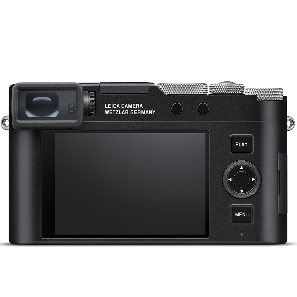 Leica D-Lux 8 100 Years hinten mit sicht auf das display