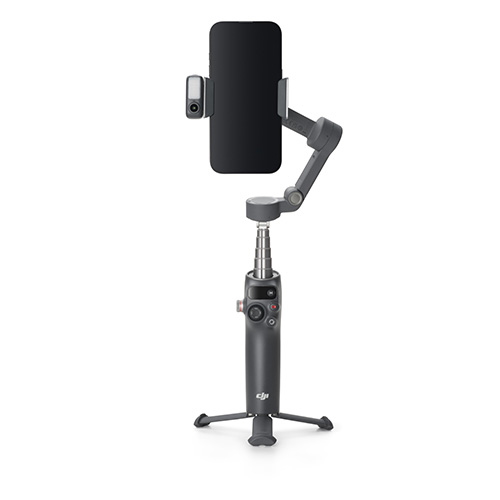  DJI Osmo Mobile 8 - in verwendung mit Handy, Horizontale Ausrichtung